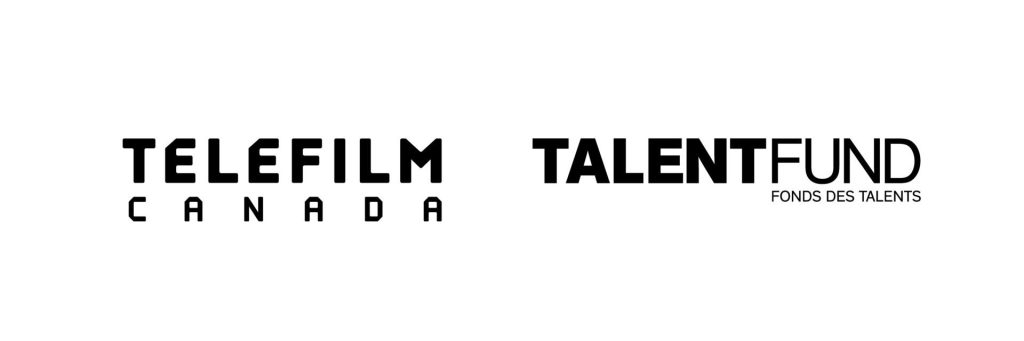 Black on white background Telefilm & Talent Fund logo